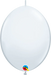 Qualatex QuickLink 6" White Latex Balloons (50/Pk)