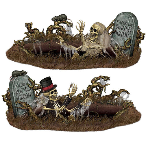 Doomed Groom & Bride Buried Props