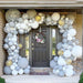 16-Foot DIY White, Silver and Gray Balloon Garland and Arch Kit - Main