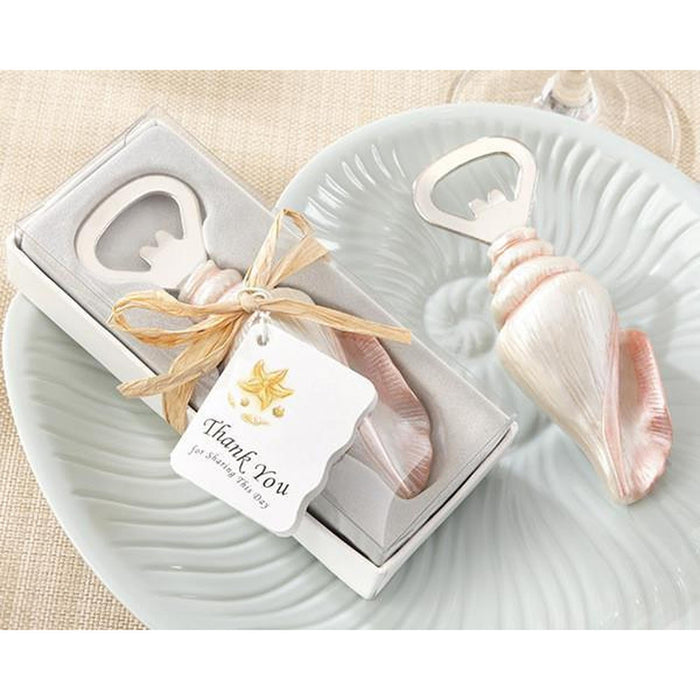 25 Pack of Seashell Bottle Openers