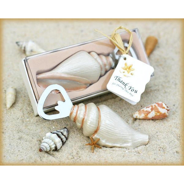 25 Pack of Seashell Bottle Openers
