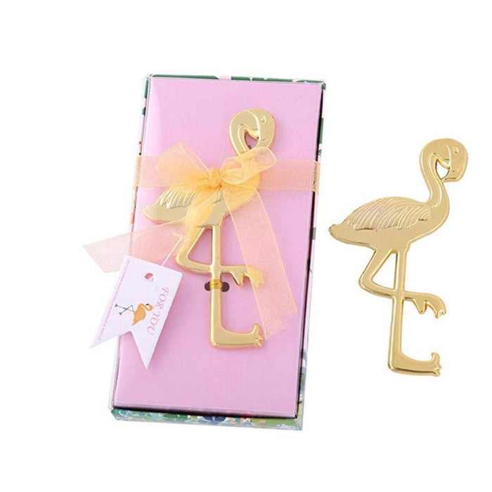 Gold Flamingo Tropical Bottle Opener Party Favor