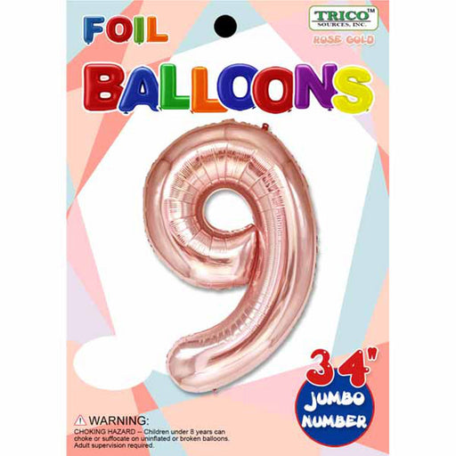 Number #9 Rose Gold