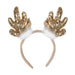 Christmas Sparkling Sequined Reindeer Antlers (3/Pk)