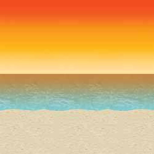 Luau Sunset Backdrop