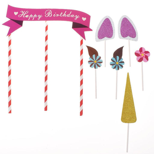 Unicorn Party Cake Decorating Set - Shimmer & Confetti