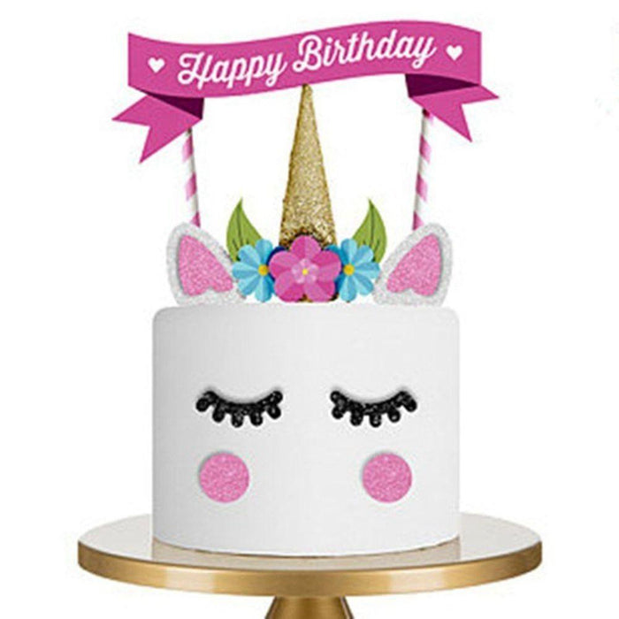 Unicorn Party Cake Decorating Set - Shimmer & Confetti